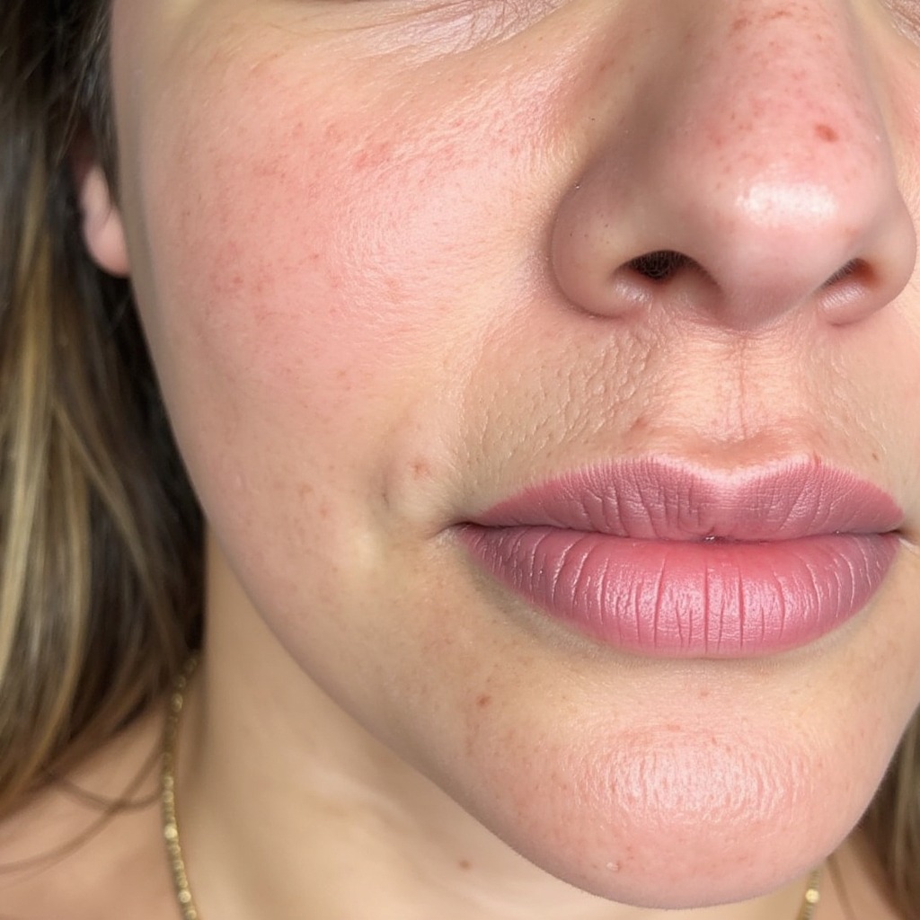 Lip blush - soft mauve, natural finish — healed permanent makeup result preview